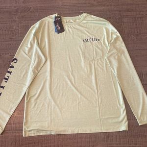 Sage Green salt life long sleeve t-shirt